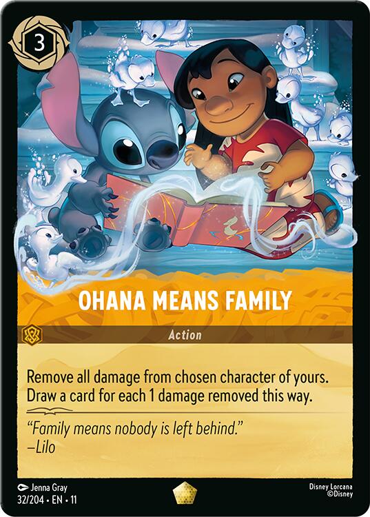 Ohana Means Family (32/204) [Winterspell] | Cards and Coasters CA