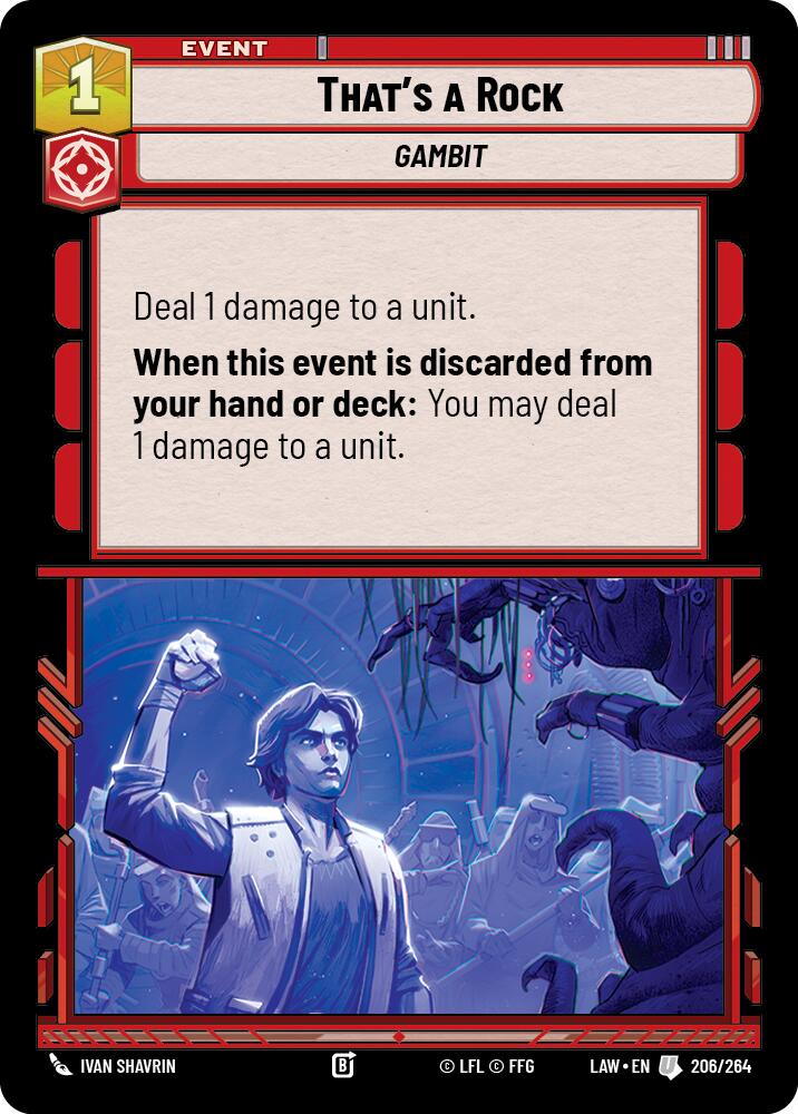That's a Rock (206/264) (206/264) [A Lawless Time] | Cards and Coasters CA