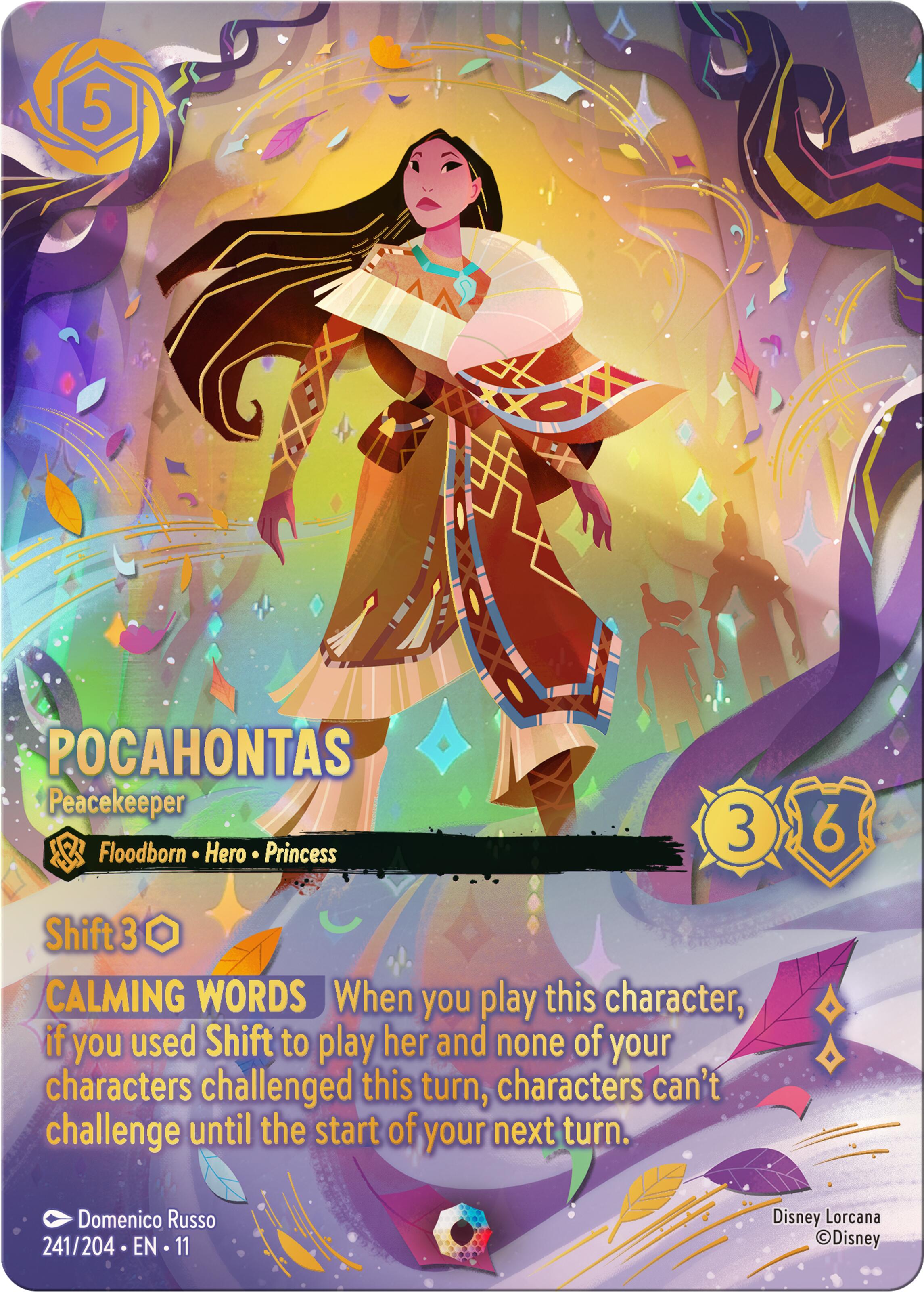 Pocahontas - Peacekeeper (Iconic) (241/204) [Winterspell] | Cards and Coasters CA