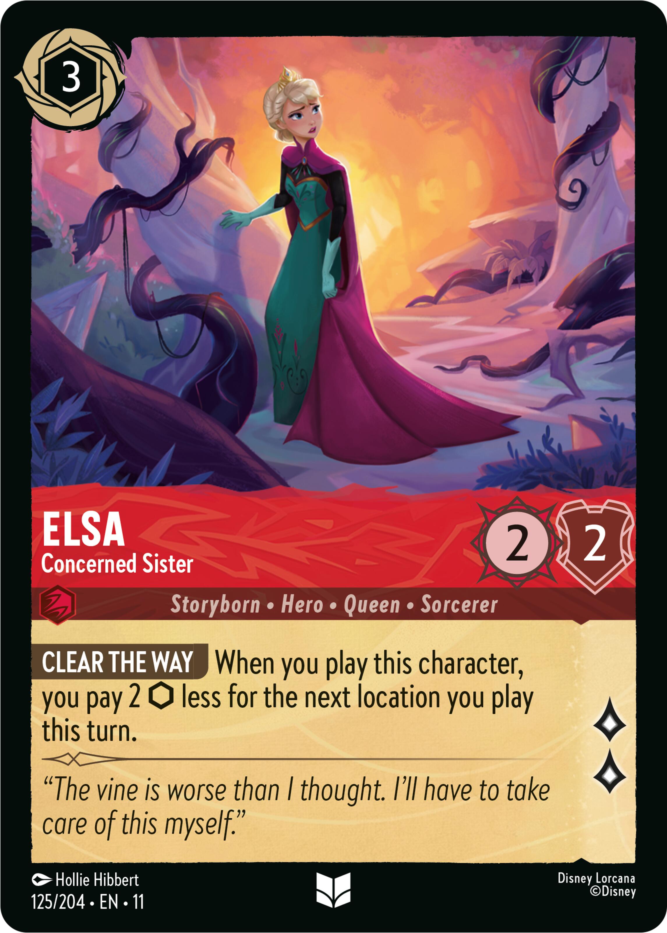 Elsa - Concerned Sister (125/204) [Winterspell] | Cards and Coasters CA