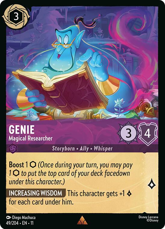 Genie - Magical Researcher (49/204) [Winterspell] | Cards and Coasters CA
