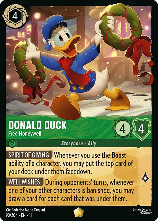 Donald Duck - Fred Honeywell (93/204) [Winterspell] | Cards and Coasters CA