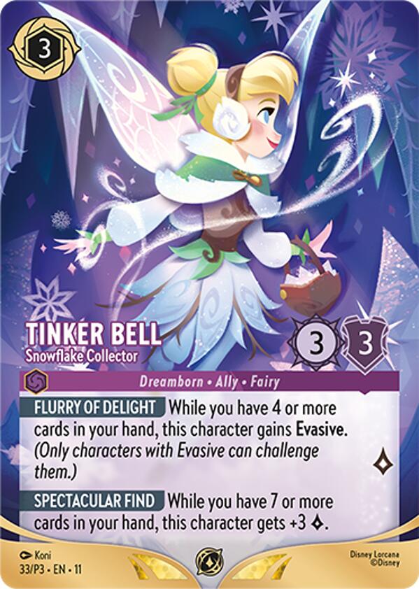Tinker Bell - Snowflake Collector (Store Championship Participant) (33) [Promo Cards] | Cards and Coasters CA