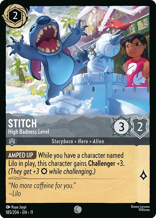 Stitch - High Badness Level (185/204) [Winterspell] | Cards and Coasters CA