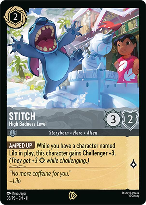 Stitch - High Badness Level (35) [Promo Cards] | Cards and Coasters CA