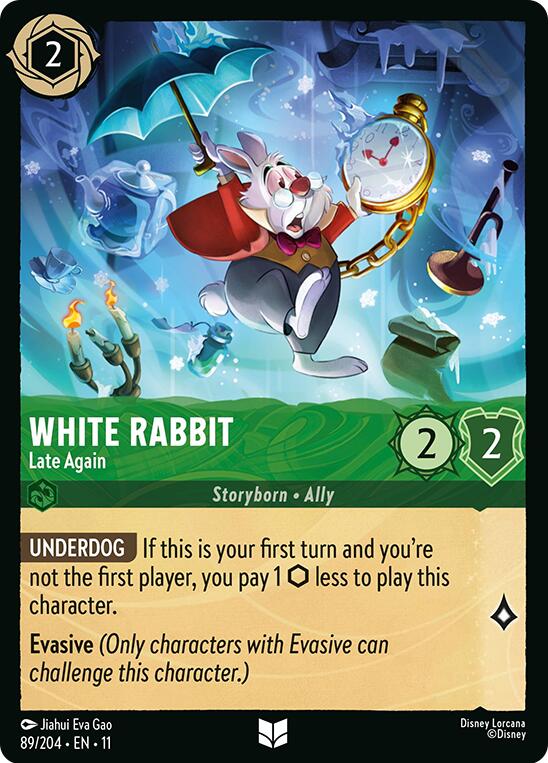 White Rabbit - Late Again (89/204) [Winterspell] | Cards and Coasters CA