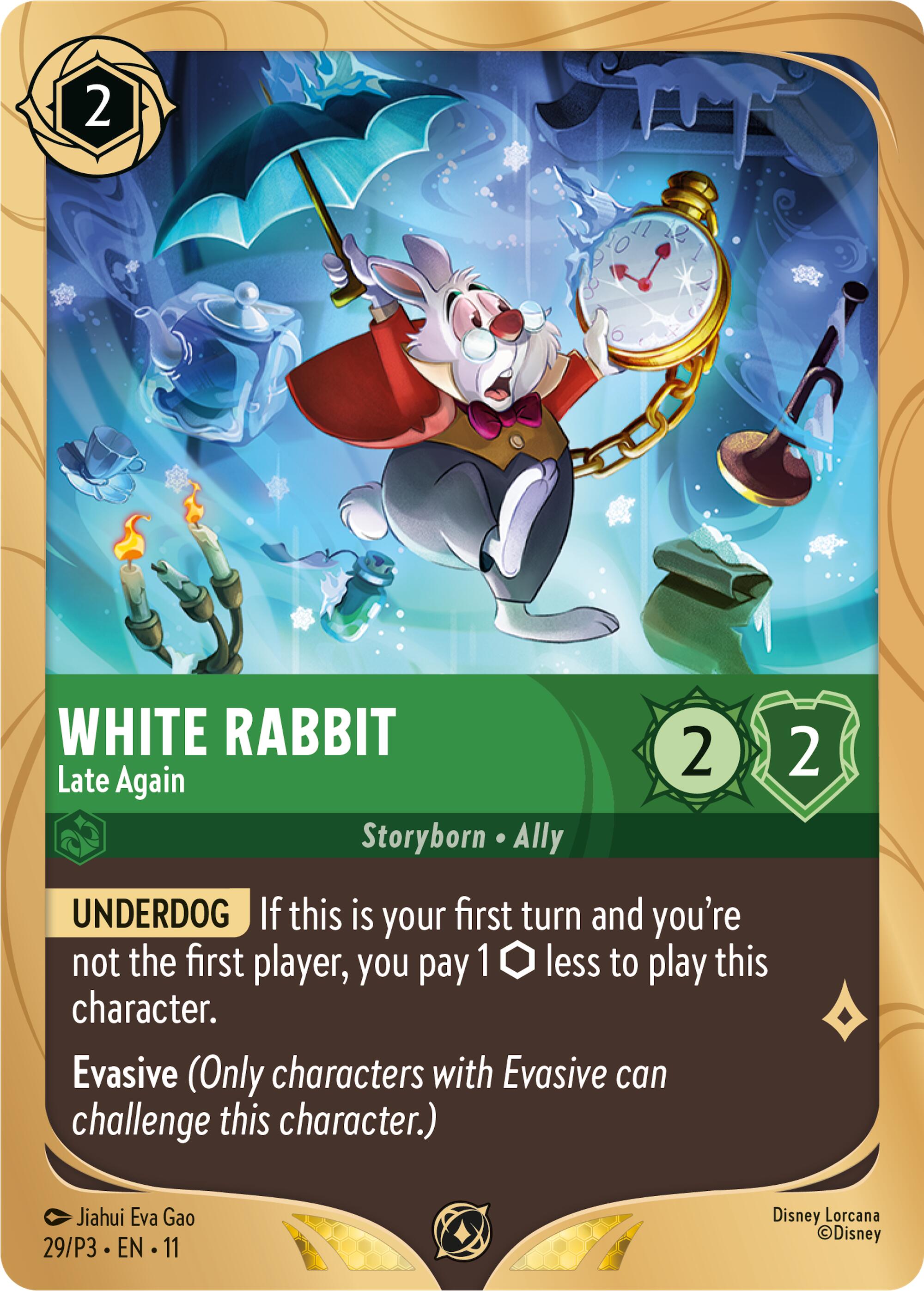 White Rabbit - Late Again (29) [Promo Cards] | Cards and Coasters CA