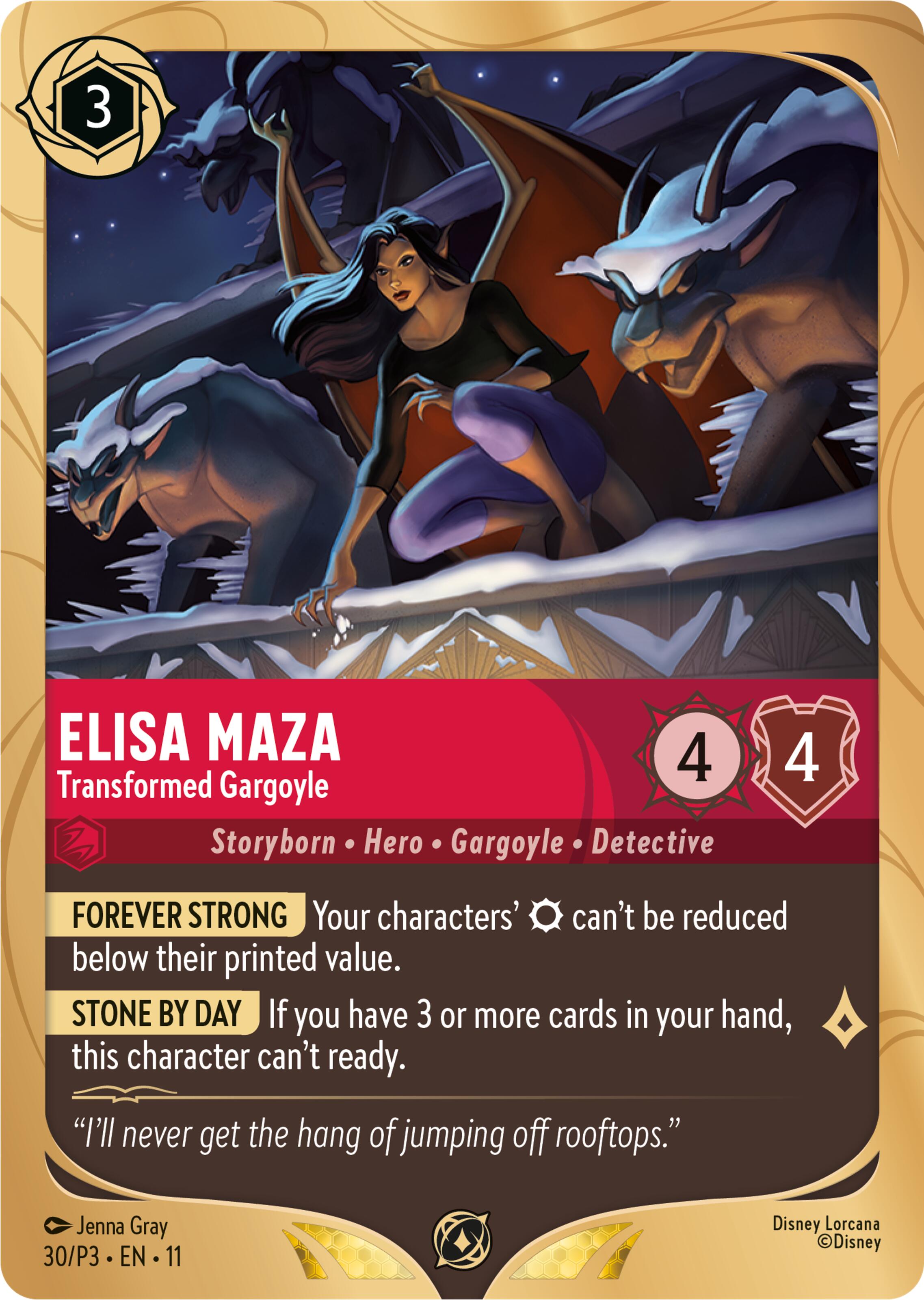 Elisa Maza - Transformed Gargoyle (30) [Promo Cards] | Cards and Coasters CA