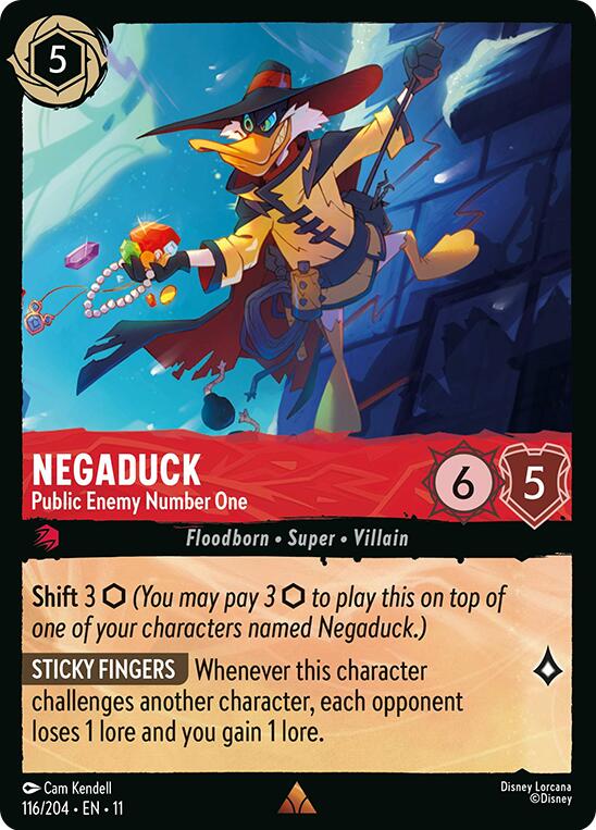 Negaduck - Public Enemy Number One (116/204) [Winterspell] | Cards and Coasters CA