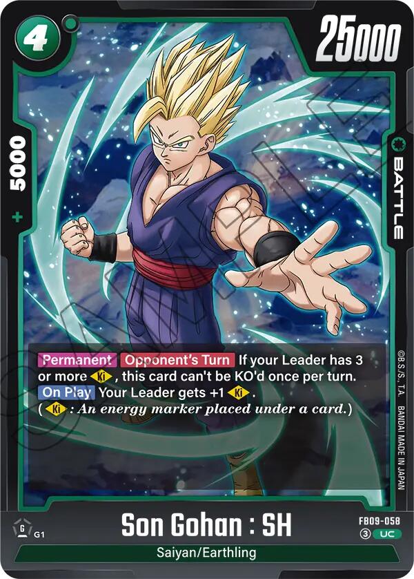 Son Gohan : SH (FB09-058) [Dual Evolution] | Cards and Coasters CA