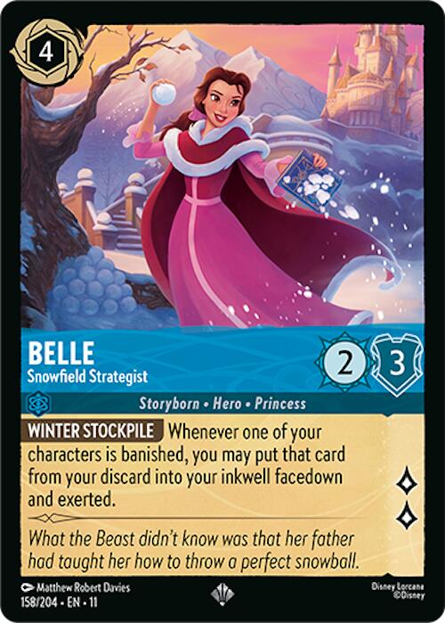 Belle - Snowfield Strategist (158/204) [Winterspell] | Cards and Coasters CA