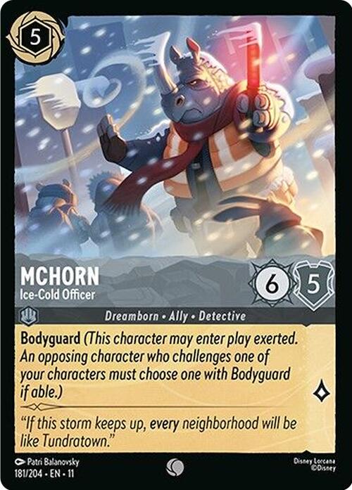 McHorn - Ice-Cold Officer (181/204) [Winterspell] | Cards and Coasters CA
