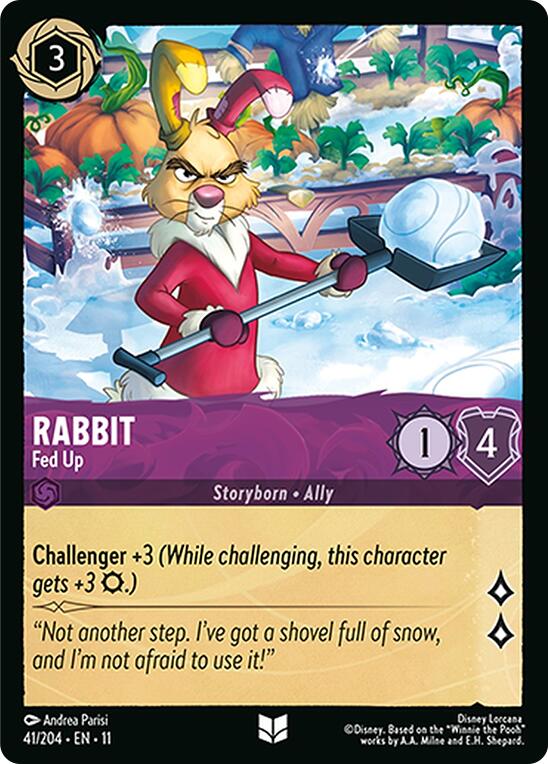 Rabbit - Fed Up (41/204) [Winterspell] | Cards and Coasters CA