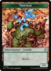 Treefolk // Goblin Double-Sided Token [Lorwyn Eclipsed Tokens] | Cards and Coasters CA