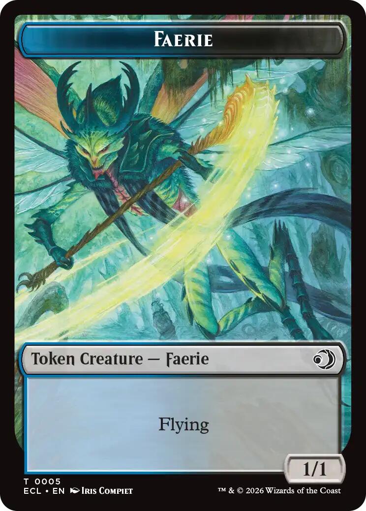 Faerie // Goblin Double-Sided Token [Lorwyn Eclipsed Tokens] | Cards and Coasters CA
