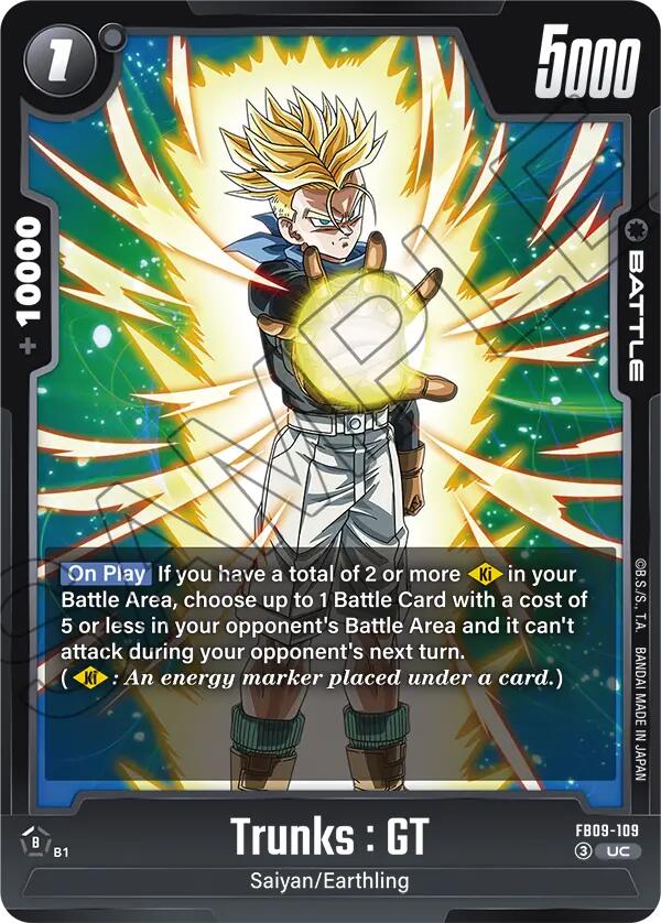 Trunks : GT (FB09-109) [Dual Evolution] | Cards and Coasters CA