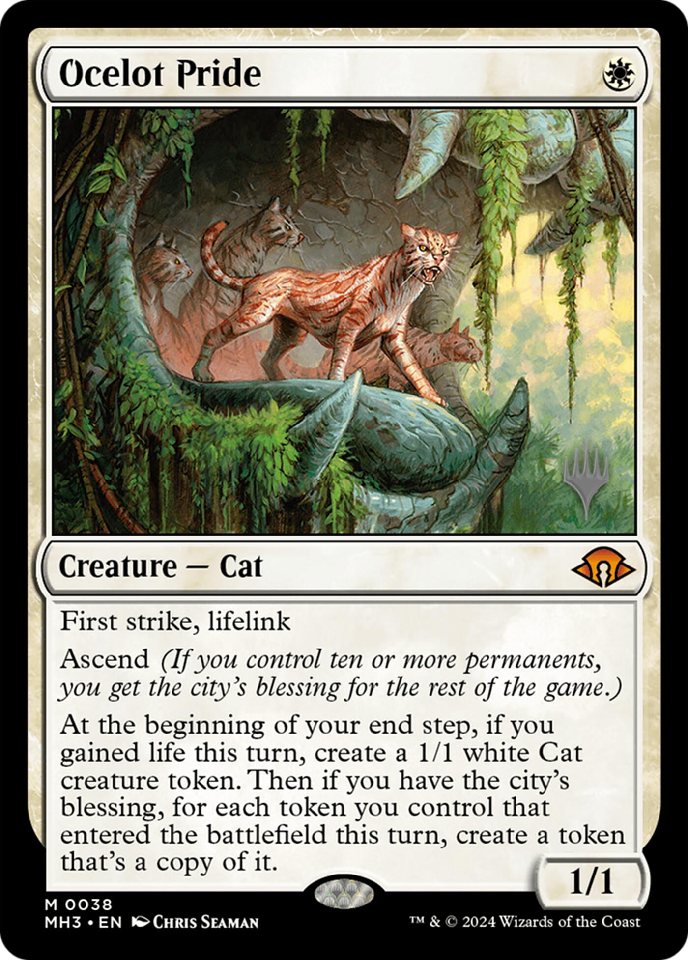 Ocelot Pride [Lorwyn Eclipsed Promos] | Cards and Coasters CA