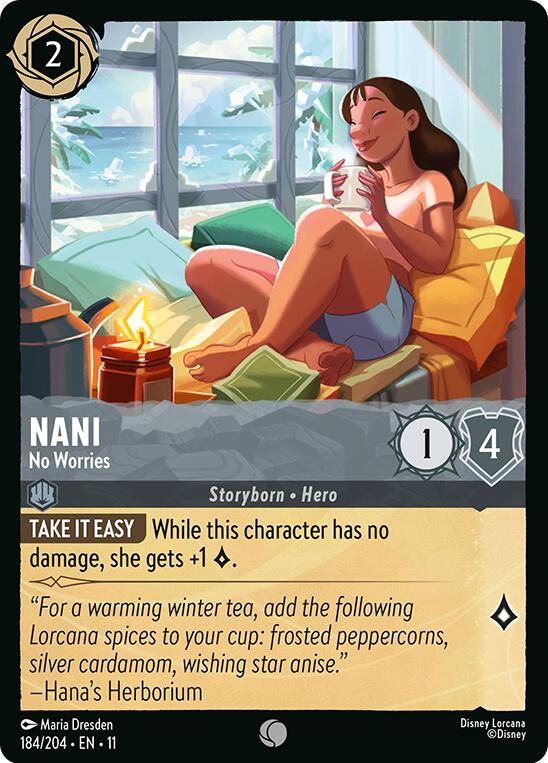 Nani - No Worries (184/204) [Winterspell] | Cards and Coasters CA