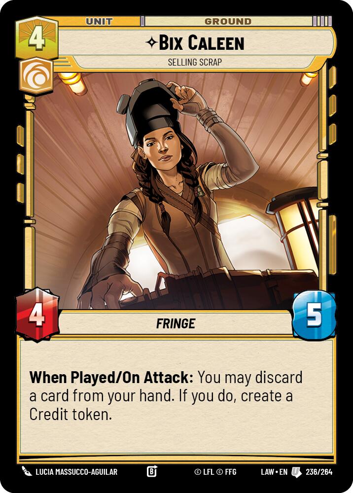 Bix Caleen - Selling Scrap (236/264) (236/264) [A Lawless Time] | Cards and Coasters CA