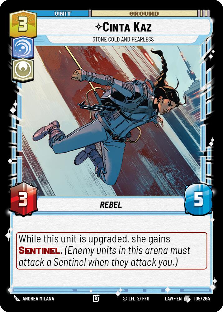 Cinta Kaz - Stone Cold and Fearless (105/264) (105/264) [A Lawless Time] | Cards and Coasters CA