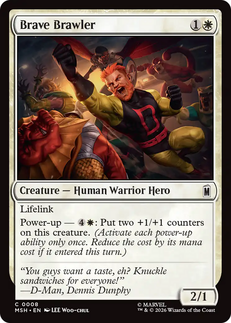 Brave Brawler [Marvel Super Heroes] | Cards and Coasters CA
