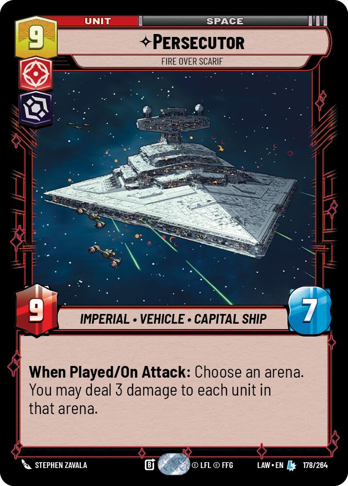 Persecutor - Fire Over Scarif (178/264) (178/264) [A Lawless Time] | Cards and Coasters CA