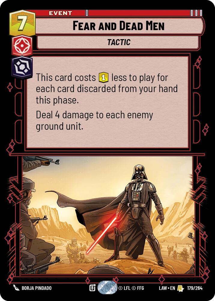 Fear and Dead Men (179/264) (179/264) [A Lawless Time] | Cards and Coasters CA