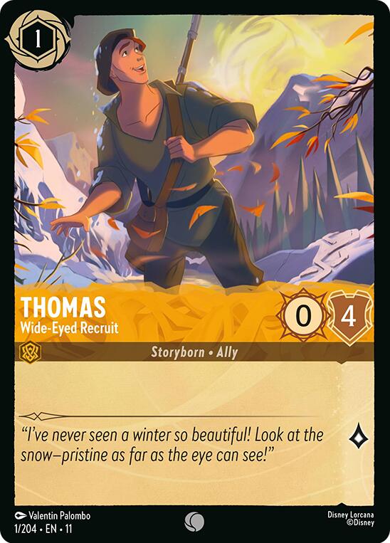 Thomas - Wide-Eyed Recruit (1/204) [Winterspell] | Cards and Coasters CA