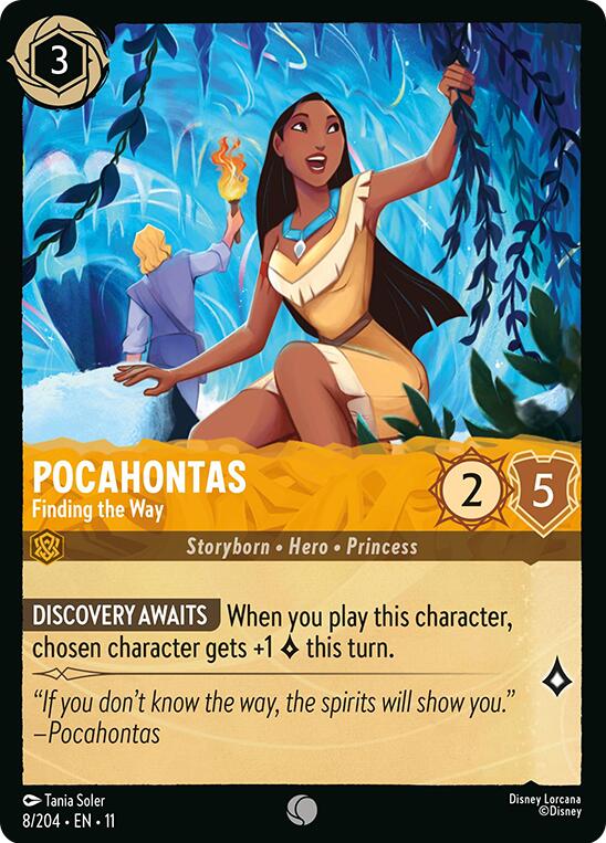 Pocahontas - Finding the Way (8/204) [Winterspell] | Cards and Coasters CA
