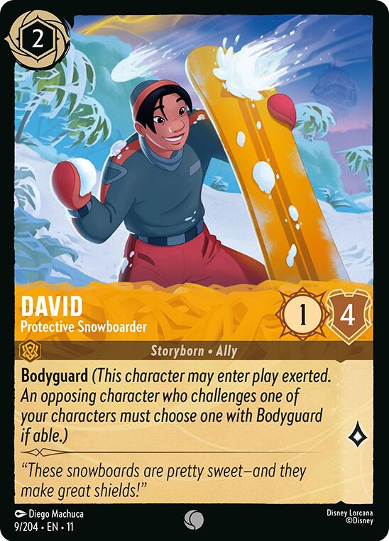 David - Protective Snowboarder (9/204) [Winterspell] | Cards and Coasters CA