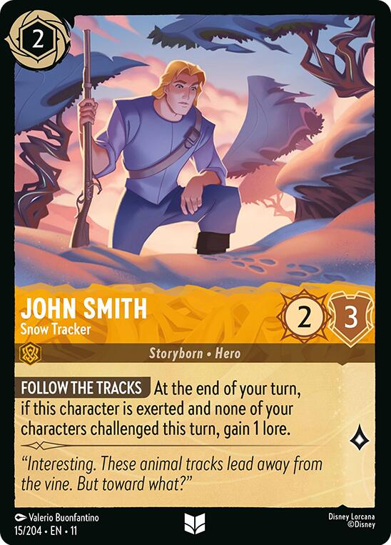 John Smith - Snow Tracker (15/204) [Winterspell] | Cards and Coasters CA