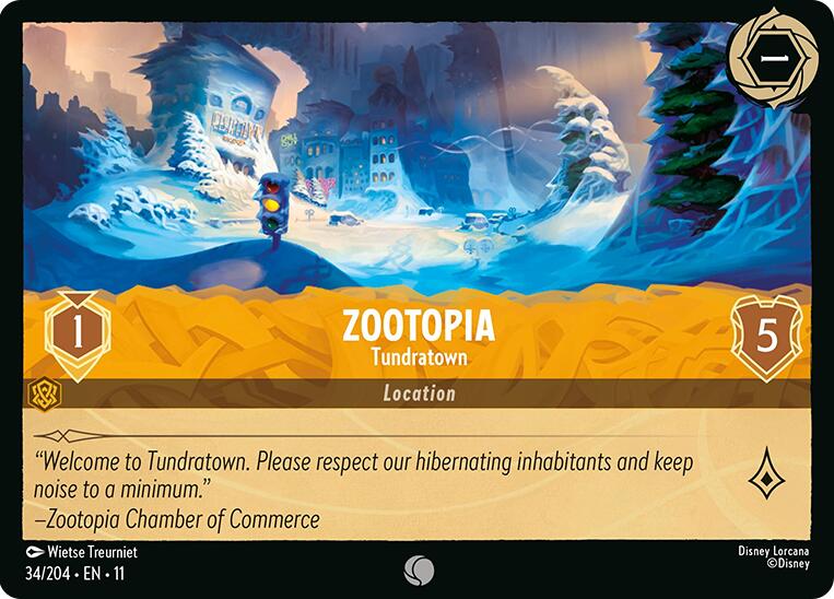 Zootopia - Tundratown (34/204) [Winterspell] | Cards and Coasters CA