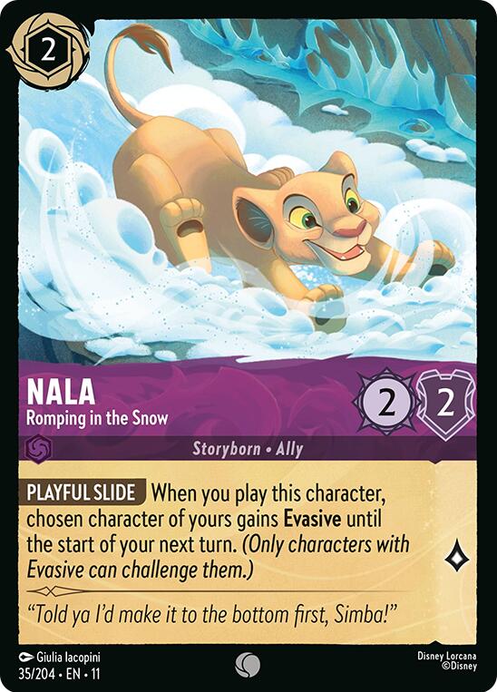 Nala - Romping in the Snow (35/204) [Winterspell] | Cards and Coasters CA