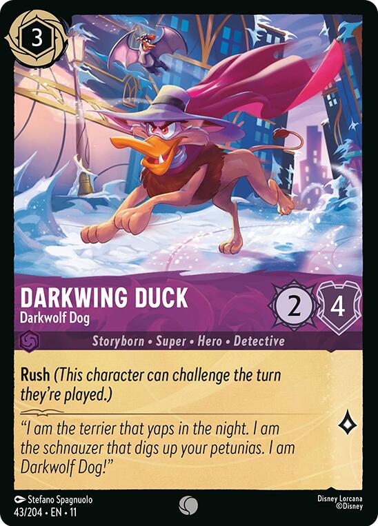 Darkwing Duck - Darkwolf Dog (43/204) [Winterspell] | Cards and Coasters CA