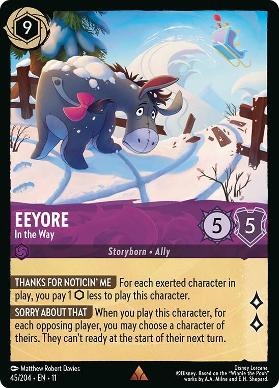 Eeyore - In the Way (45/204) [Winterspell] | Cards and Coasters CA
