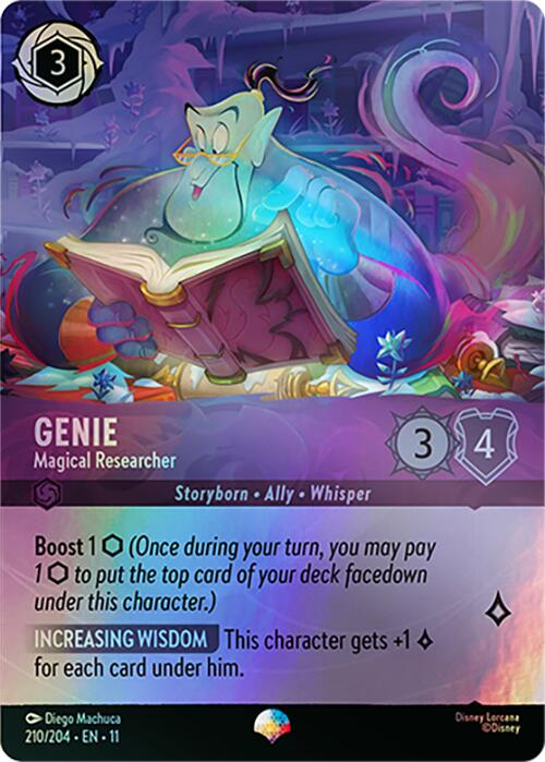 Genie - Magical Researcher (Epic) (210/204) [Winterspell] | Cards and Coasters CA