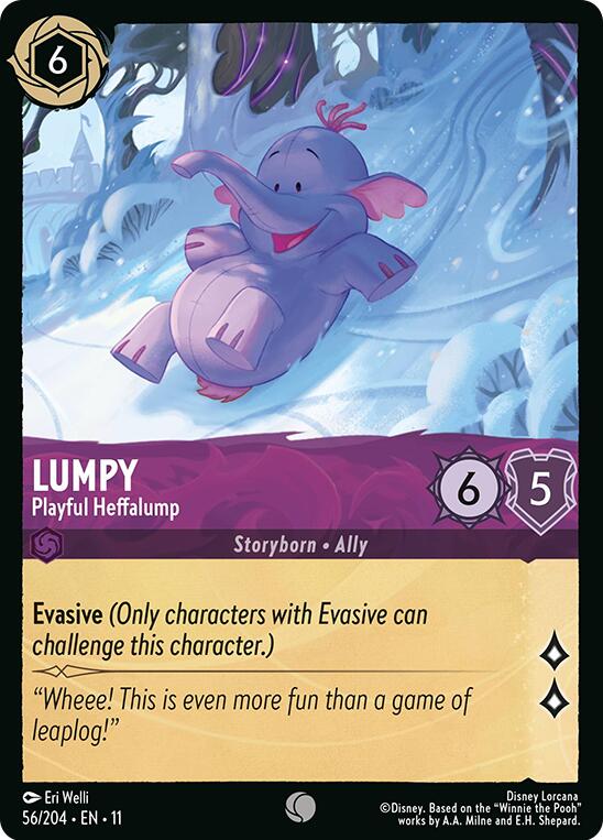Lumpy - Playful Heffalump (56/204) [Winterspell] | Cards and Coasters CA