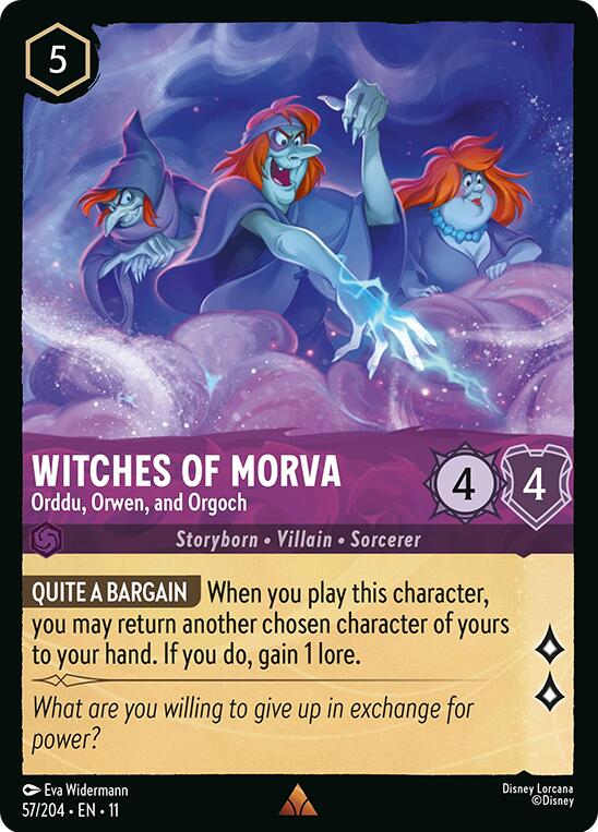 Witches of Morva - Orddu, Orwen, and Orgoch (57/204) [Winterspell] | Cards and Coasters CA