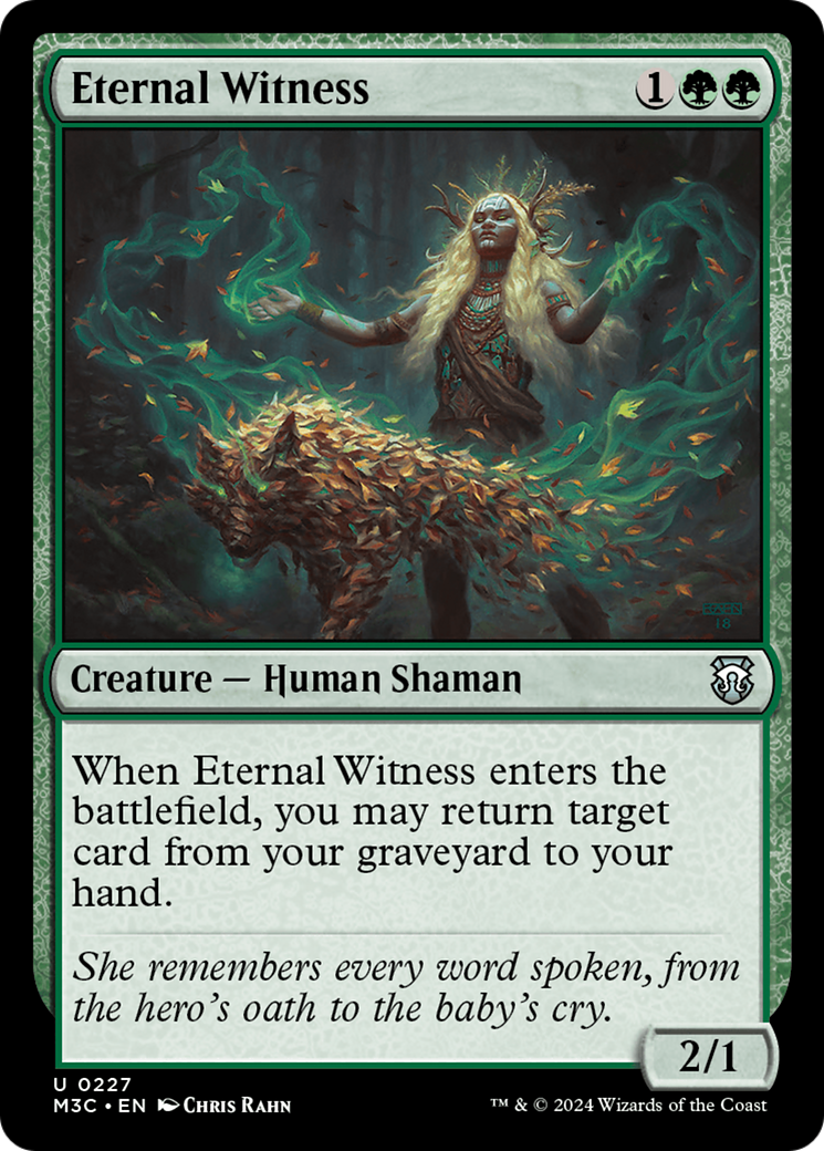 Eternal Witness (Ripple Foil) [Modern Horizons 3 Commander] | Cards and Coasters CA