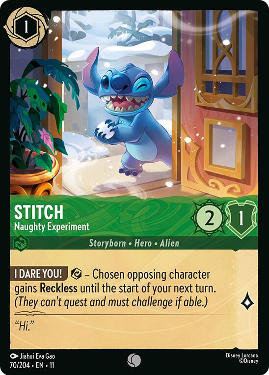 Stitch - Naughty Experiment (70/204) [Winterspell] | Cards and Coasters CA