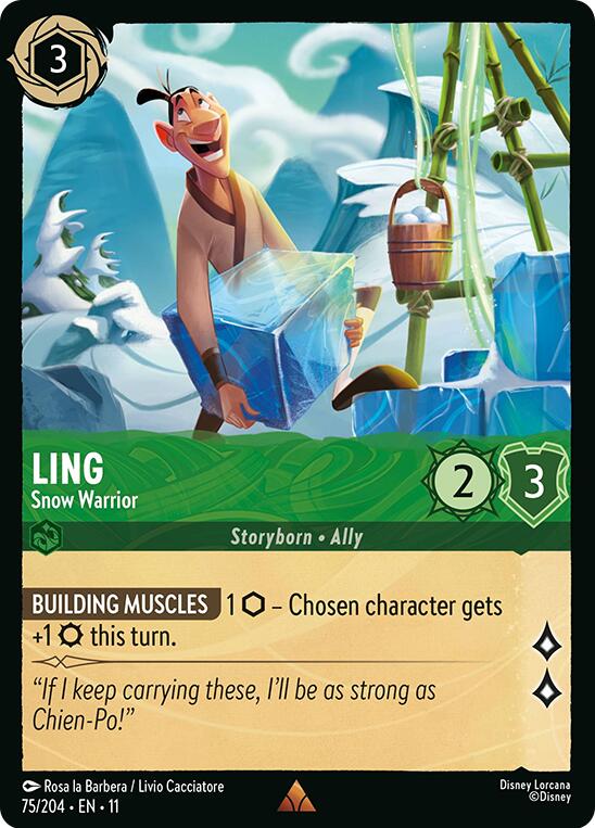 Ling - Snow Warrior (75/204) [Winterspell] | Cards and Coasters CA
