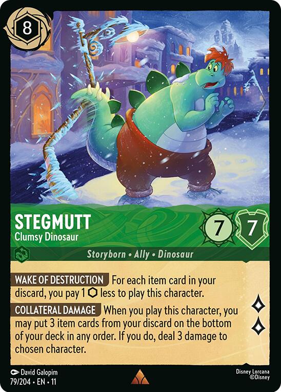 Stegmutt - Clumsy Dinosaur (79/204) [Winterspell] | Cards and Coasters CA