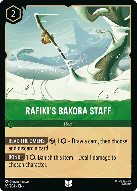 Rafiki's Bakora Staff (99/204) [Winterspell] | Cards and Coasters CA