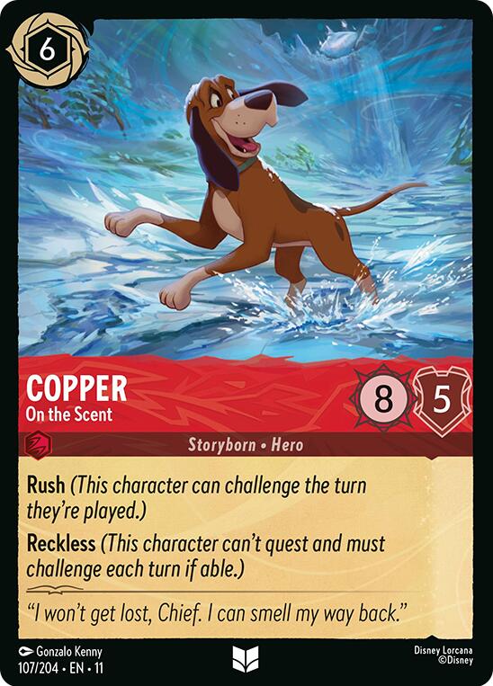 Copper - On the Scent (107/204) [Winterspell] | Cards and Coasters CA