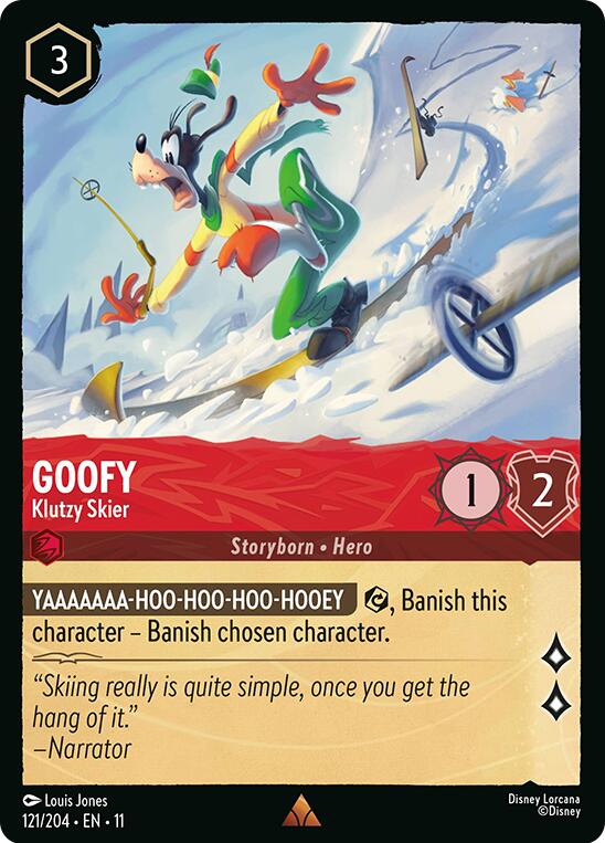 Goofy - Klutzy Skier (121/204) [Winterspell] | Cards and Coasters CA