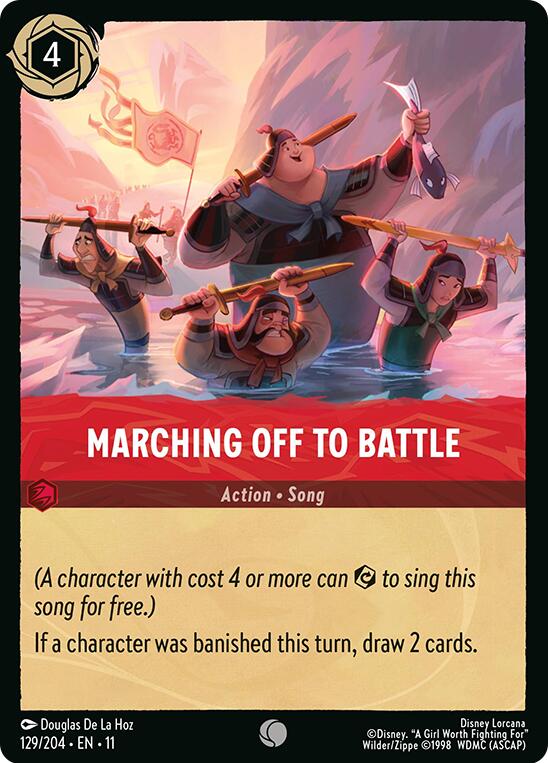 Marching Off to Battle (129/204) [Winterspell] | Cards and Coasters CA