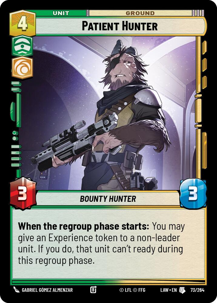 Patient Hunter (73/264) (73/264) [A Lawless Time] | Cards and Coasters CA