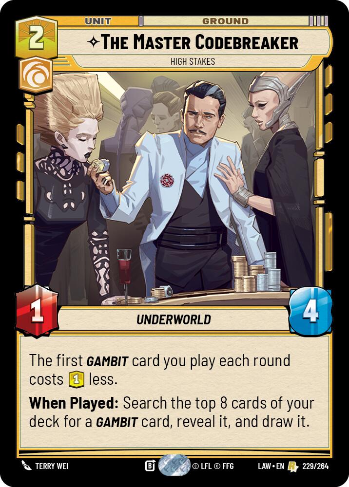 The Master Codebreaker - High Stakes (229/264) (229/264) [A Lawless Time] | Cards and Coasters CA