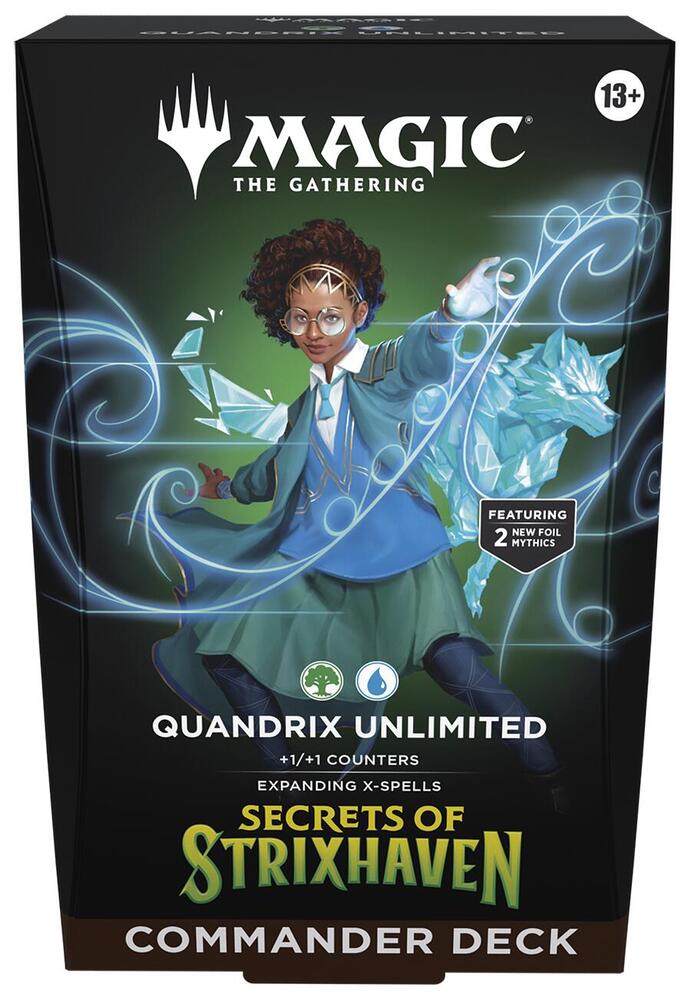 Magic the Gathering - Secrets of Stixhaven Commander deck - Quandrix Unlimited | Cards and Coasters CA