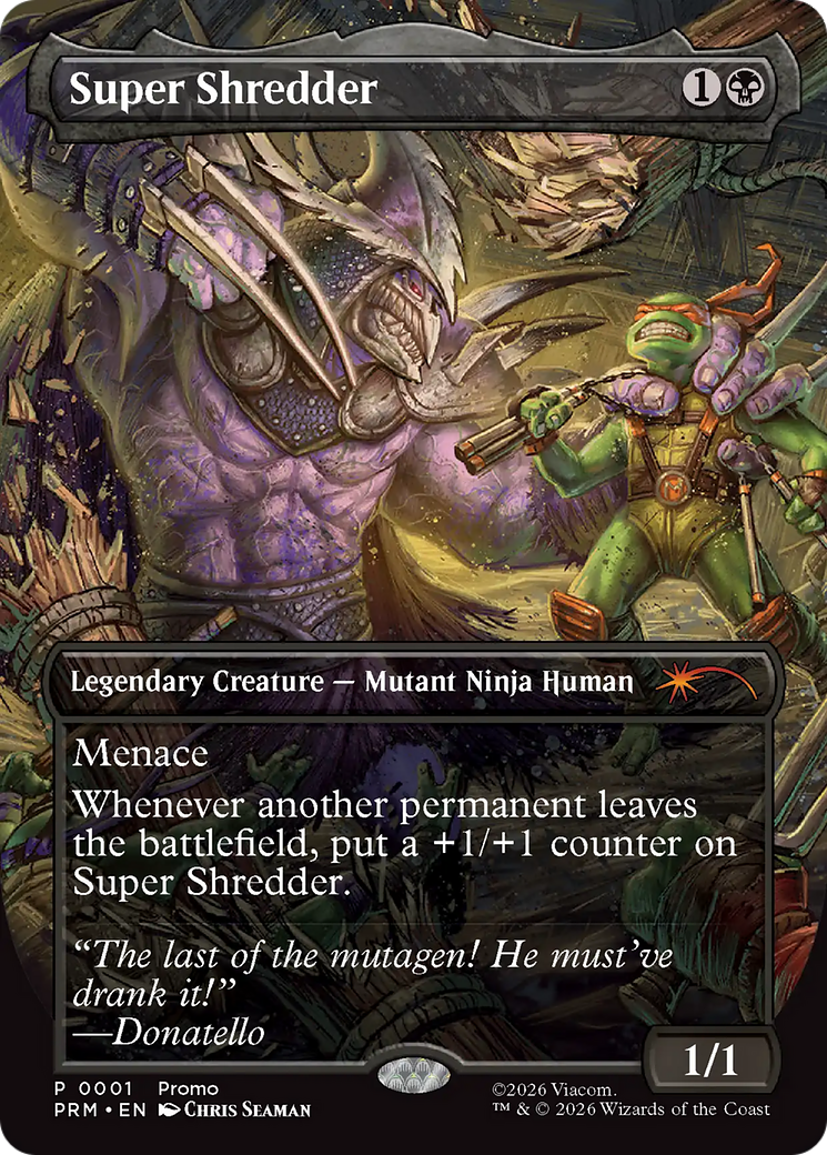 Super Shredder (Borderless) [Spotlight Series] | Cards and Coasters CA